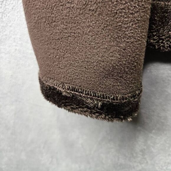 Lands End Fleece Jacket Womens Size Small 6-8 Brown 100% Polyester - Picture 11 of 12